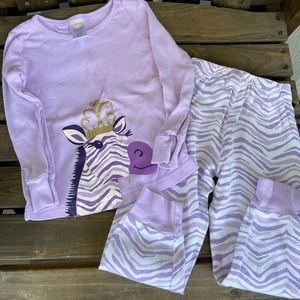 Gymboree Zebra Pajamas 3t